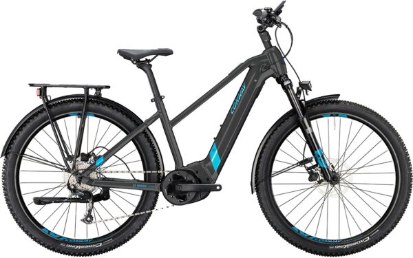 Cairon C 2.0 500Wh Trapez (Trapez 27,5" 41 cm - black metallic matt / turquoise metallic)